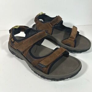 Teva Hudson Mens Brown Suede Leather Hiking Sport Sandals Size 12 1127852
